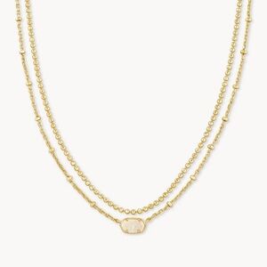 Kendra Scott Emilie Necklace - white opal